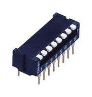 DIP SWITCH, PIANO, 8PST-NO, 0.1A/6V, THT