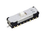 SLIDE SWITCH, DP4T, 0.1A, 12VDC, SMD