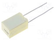 Capacitor: polyester; 1uF; 63VAC; 100VDC; 5mm; ±5%; 7.2x6x11mm; THT KEMET