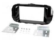 Radio frame; Kia; 2 DIN; black gloss PER.PIC.