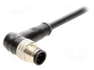 Connector: M12; plug; male; Micro-Change; PIN: 4; angled 90°; 4A MOLEX