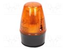 Signaller: lighting; continuous light,blinking light; orange MOFLASH SIGNALLING