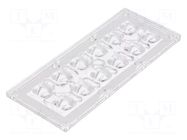 LED lens; rectangular; transparent; H: 8.42mm LEDIL
