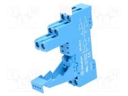 Socket; PIN: 8; 10A; 250VAC; for DIN rail mounting; -40÷70°C FINDER