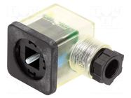 Connector: valve connector; plug; form A; 18mm; female; PIN: 3; 24V MURRELEKTRONIK