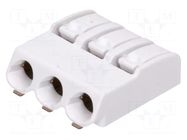 Connector: plug-in; LED Light; 2060; 9A; 320V; SMT; tinned; white WAGO