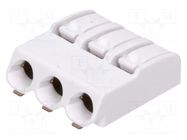 Connector: plug-in; LED Light; 2060; 9A; 320V; SMT; tinned; white WAGO