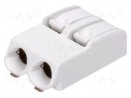 Connector: plug-in; LED Light; 2060; 9A; 320V; SMT; tinned; white WAGO