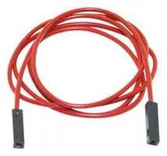 TEST LEAD, 0.025" SQ. PIN JACK, RED, 12"