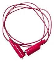 TEST LEAD, ALLIGATOR CLIP, RED, 48"