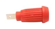 BANANA CONNECTOR, JACK, 15A, 1KV, RED
