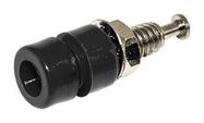 BANANA CONNECTOR, JACK, 5A, 1KV, BLACK