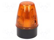 Signaller: lighting; continuous light,blinking light; orange MOFLASH SIGNALLING