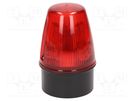 Signaller: lighting; continuous light,blinking light; red; IP65 MOFLASH SIGNALLING