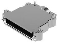 D SUB BACKSHELL, 180DEG, SIZE DC, ALUM