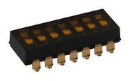 DIP SW, SPST, 6POS, 0.1A, 5VDC, SMD