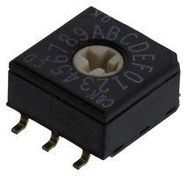 CODED ROTARY SWITCH, 16P, HEXADECIMAL