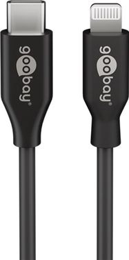 Lightning USB-C™ Charging and Sync Cable, 0.5 m, black, 0.5 m - MFi cable for Apple iPhone/iPad