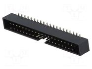 Connector: IDC; socket; male; PIN: 40; vertical; SMT; 2mm; 2x20 CONNFLY