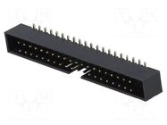 Connector: IDC; socket; male; PIN: 40; vertical; SMT; 2mm; 2x20 CONNFLY