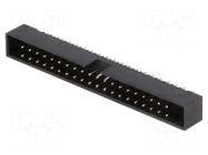 Connector: IDC; socket; male; PIN: 40; straight; THT; 2mm; 2x20 CONNFLY