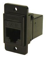 ADAPTOR, RJ45 JACK-JACK, 8P8C, BLACK