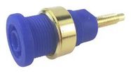 BANANA CONNECTOR, JACK, 32A, 1KV, BLUE