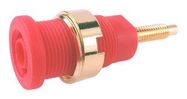 BANANA CONNECTOR, JACK, 32A, 1KV, RED