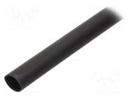 Heat shrink sleeve; glued; 2.5: 1; 90mm; L: 1m; black; -55÷110°C 3M