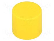 Cap; Body: yellow; Øint: 35.5mm; H: 16.5mm; LDPE; push-in; SafeCAP SUNDPLAST
