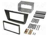 Radio frame; Seat; 2 DIN; black ACV