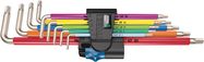 3967/9 TX SXL Multicolour HF Stainless 1 L-key set with holding function, stainless, 1 x TX 8x90; 1 x TX 9x101; 1 x TX 10x112; 1 x TX 15x123; 1 x TX 20x137; 1 x TX 25x154; 1 x TX 27x172; 1 x TX 30x195; 1 x TX 40x224, Wera