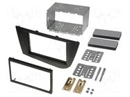 Radio frame; Seat; 2 DIN; black ACV