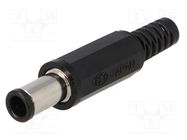 Plug; DC supply; female; 5.5/3.3/1mm; with strain relief; 1A LUMBERG