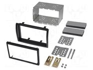 Radio frame; Citroën,Fiat,Peugeot; 2 DIN; anthracite PER.PIC.