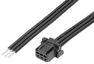 CABLE ASSY, 3P RCPT-FREE END, 100MM