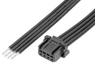 CABLE ASSY, 4P RCPT-FREE END, 50MM