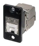 RJ45 CONN, JACK, 8P8C, 1PORT, PANEL