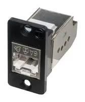 RJ45 CONN, JACK, 8P8C, 1PORT, PANEL