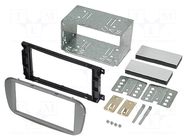 Radio frame; Ford; 2 DIN; silver ACV
