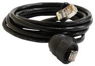 ENET CABLE, C3 R/A RJ45 PLUG-PLUG, 2M