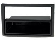 Radio frame; Renault; 2 DIN; black ACV