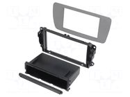 Radio frame; Seat; 2 DIN; grey conamera (AS2) ACV
