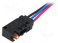 Microswitch SNAP ACTION; 5A/250VAC; 5A/30VDC; without lever OMRON Electronic Components