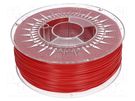 Filament: ABS+; Ø: 1.75mm; red; 230÷240°C; 1kg; Table temp: 90÷100°C DEVIL DESIGN