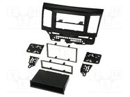 Radio frame; Mitsubishi; 2 DIN; black METRA