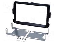 Radio frame; Dacia; 2 DIN; black gloss PER.PIC.
