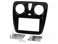 Radio frame; Dacia; 2 DIN; black PER.PIC.