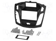 Radio frame; Ford; 2 DIN; black ACV