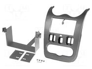 Radio frame; Dacia; 2 DIN; grey (shiny) PER.PIC.